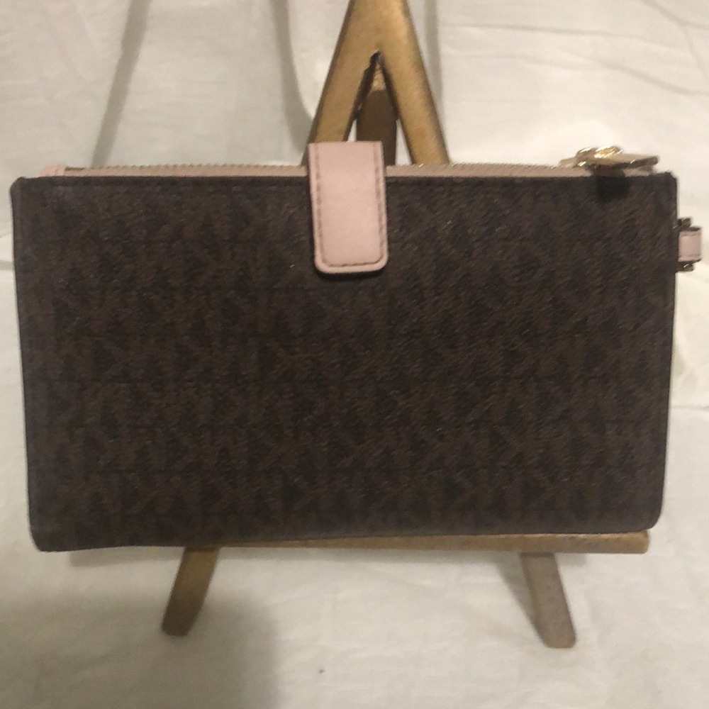 Michael Kors Brown Double Zip Wallet - Picture 6 of 8